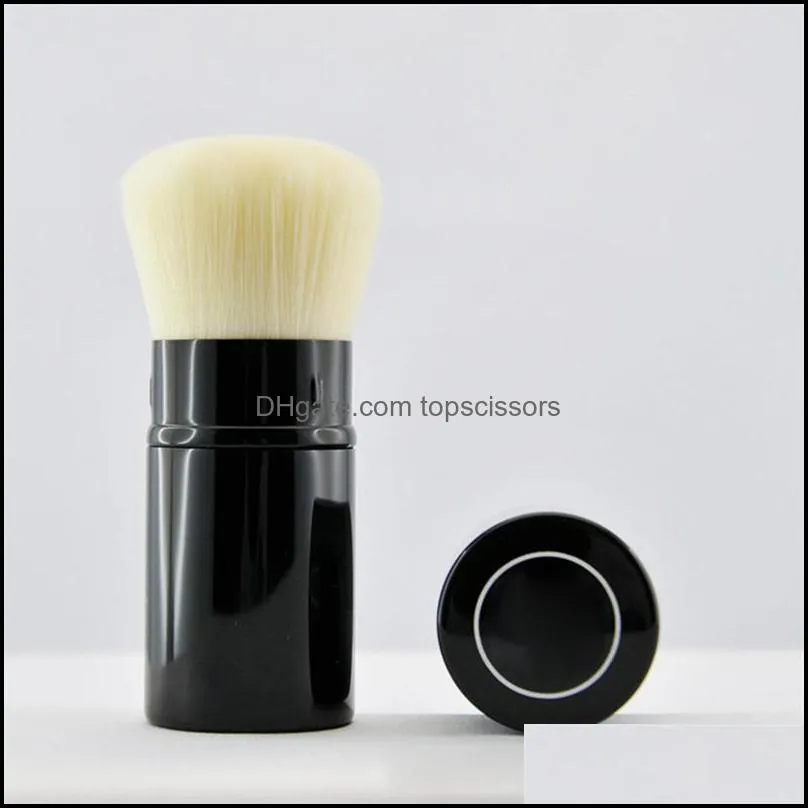 famous face makeup tool les beiges retractable kabuki brush with box package beauty blush eyeshadow cosmetics makeup brushes