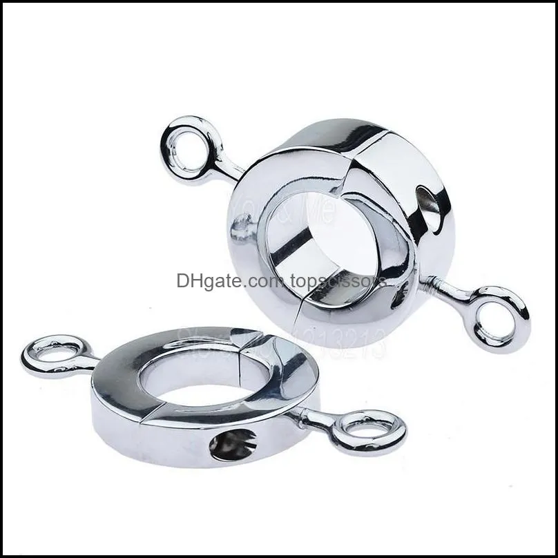 metal penis ring male testicle ball stretcher scrotum cock locking heavy duty pendant weight bdsm for men cockrings