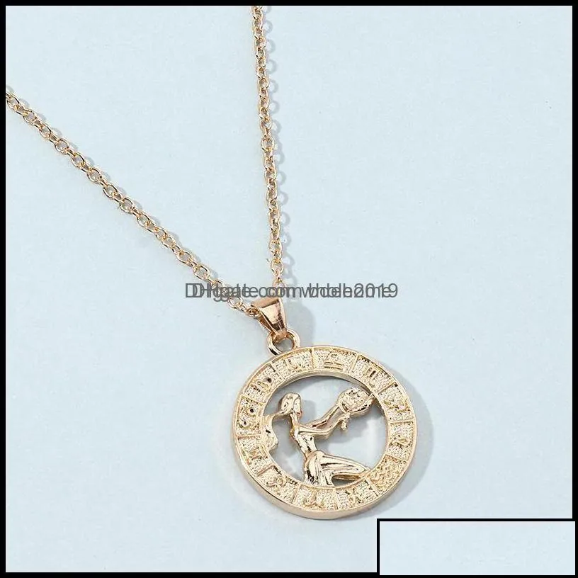 pendant necklaces pendants jewelry zodiac letter constellations necklace for women men virgo libra scorpio sagittarius capricorn