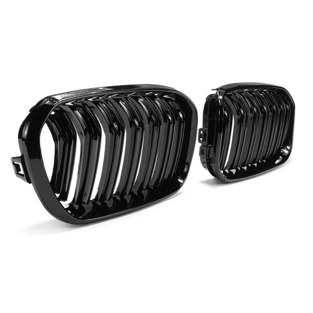 front bumper kidney grill double slat racing sport grille fit for bmw f20 f21 lci 120i 1series 2015 car accessories