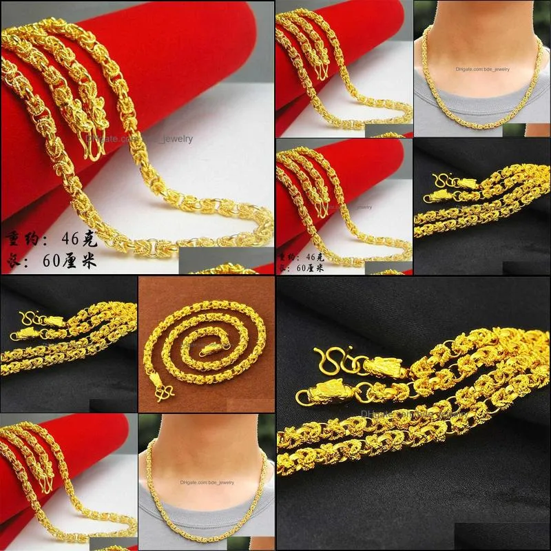 necklaces chains fashion goldplated jewelry mens dragon men necklace chain