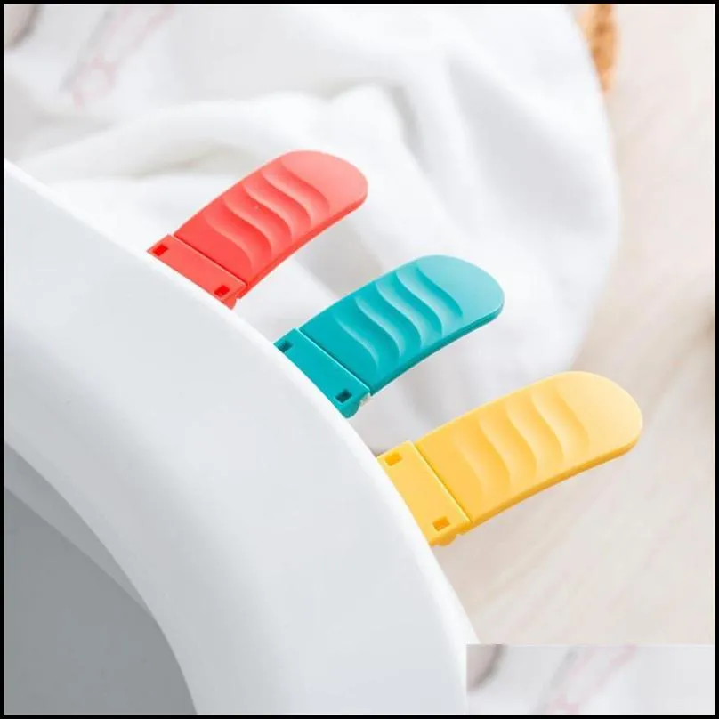 foldable small toilet seat cover lifter toilets anti dirty handle device bathroom accessories red yellow creative 1 7yd c1