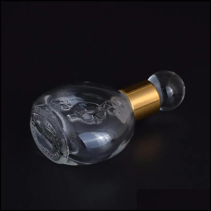 13 ml crystal sample dropper bottle for  oils glass refillable perfume bottles portable travel empty containers shipment