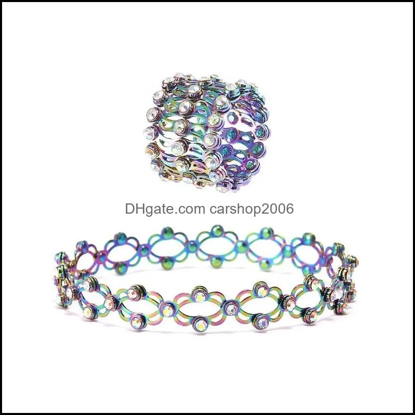 bangle in 1 magic retractable ring bracelet creative stretchable twist folding crystal rings jewelrybangle banglebangle