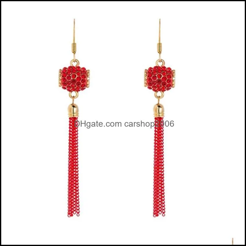 stud chinese year gift spring festival red earrings ruyi jiefu lantern carp long bride