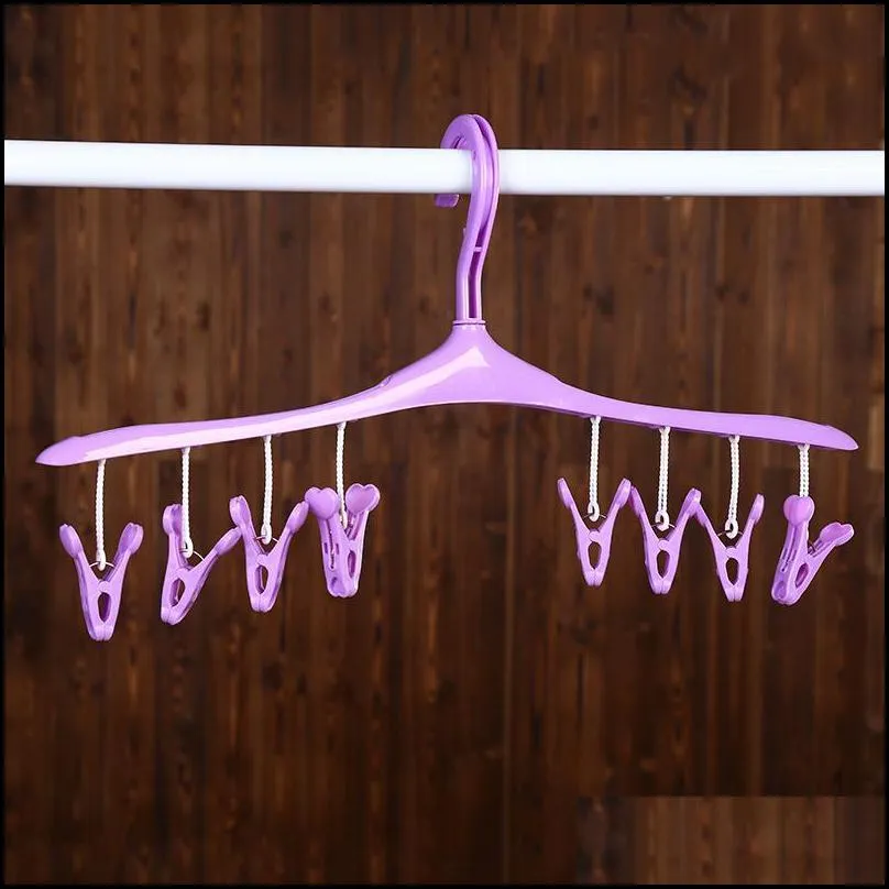 plastic clothes rack removable 360 degree hook design hangers wet and dry windproof coat hanger 2 1ld bb