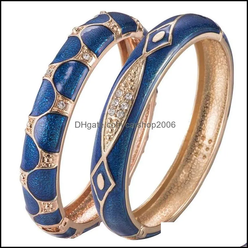 bangle ujoy chinese cloisonne colour exquisitewomen bangles rhinestones enamel high quality fashion jewelry birthday gift