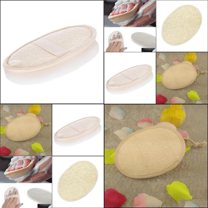 natural loofah pad sponge bath ball shower rub for whole body healthy massage brush scrubber exfoliator washing pad