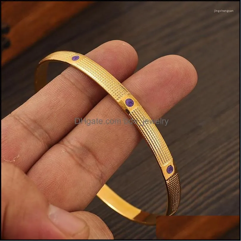 bangle 68mmdubai india gold bangles colourful women men african european ethiopia girls kids jewelry bride party giftbangle