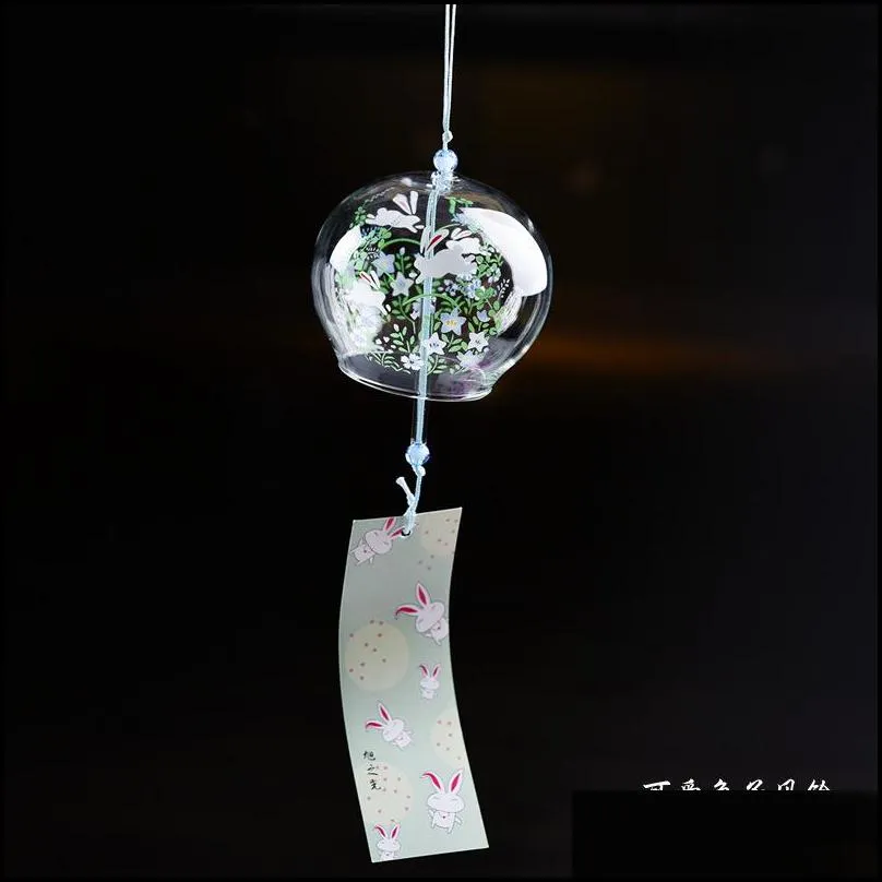 japanese wind bell japan wind chimes handmade glass furin home decors spa kitchen office decor 20220503 d3