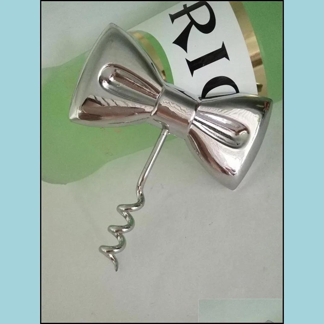 wine openers tie bow metal color alloy chromium plating portable opener wedding gifts kitchen tools 2 5bc e1