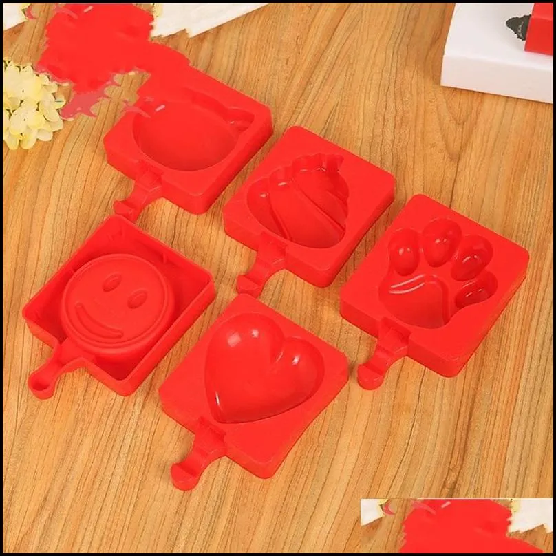 diy silicone ice cream mold cartoon many style popsicle mould resuable eco friendly cake baking moulds easy to clean 4 3sj bb
