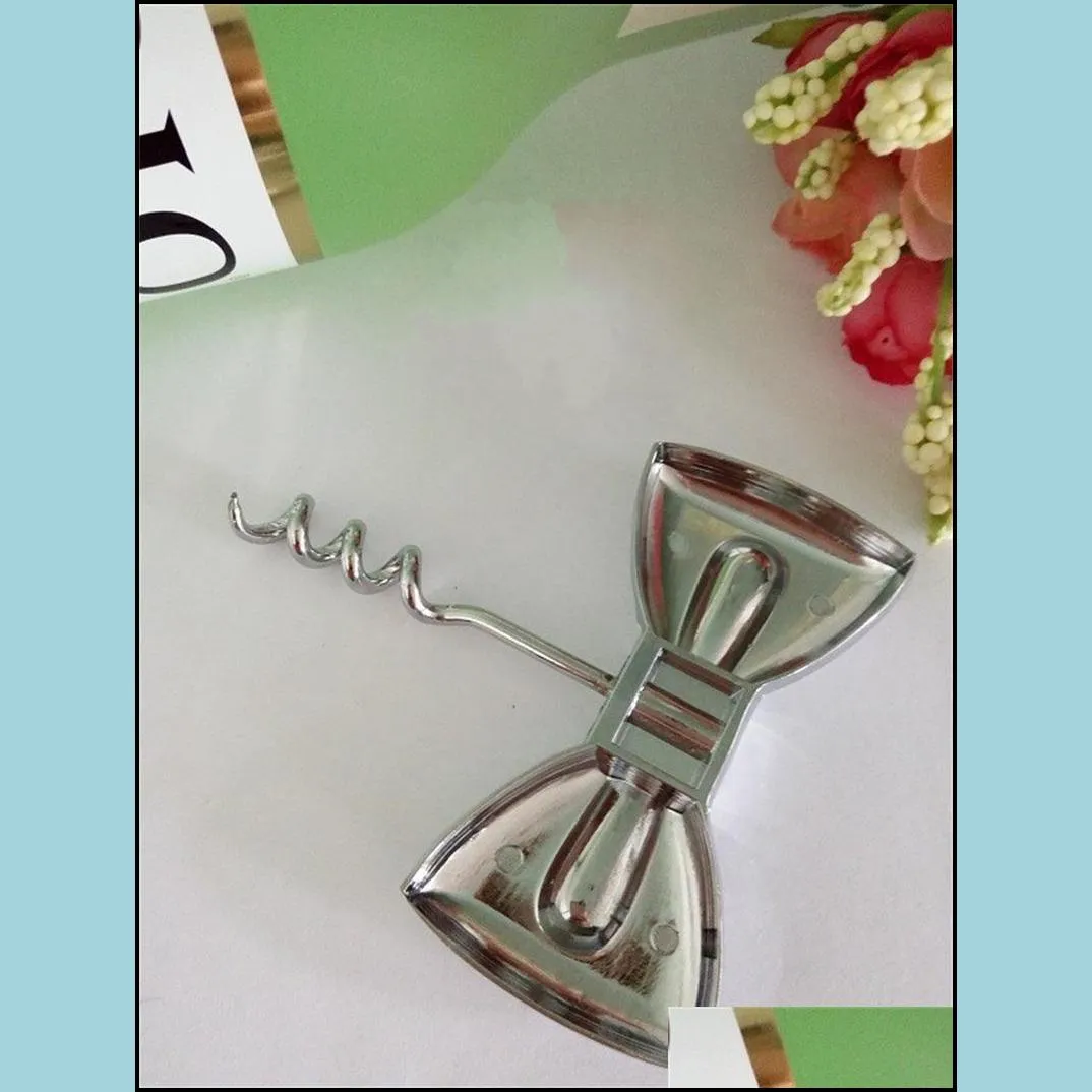 wine openers tie bow metal color alloy chromium plating portable opener wedding gifts kitchen tools 2 5bc e1