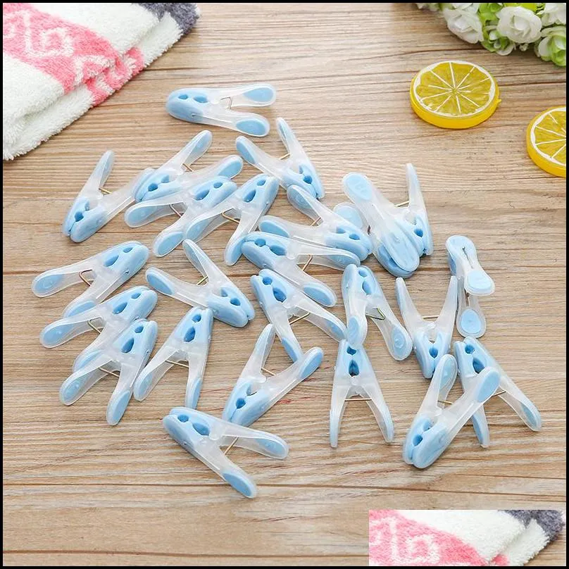 24 pcs plastic clothespins hooks multifunctional large laundry clips windproof photo clips for underwear socks drying clothing storage 20220606