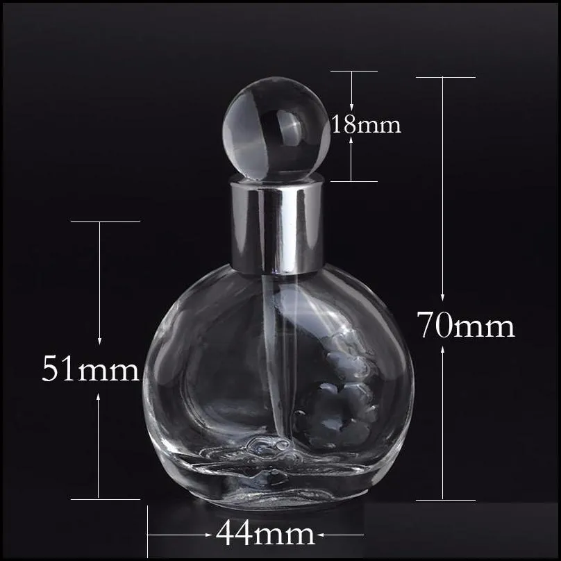 13 ml crystal sample dropper bottle for  oils glass refillable perfume bottles portable travel empty containers shipment