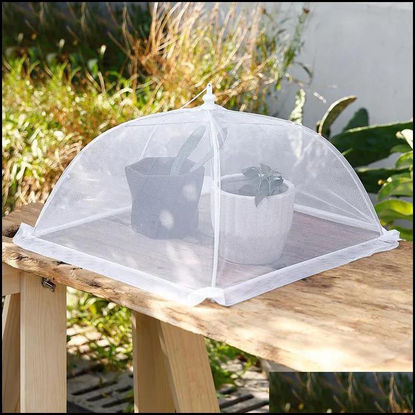foods covers mesh foldable kitchen anti fly mosquito tent dome net umbrella picnic protect dish cover kitchen accessories 415 d3