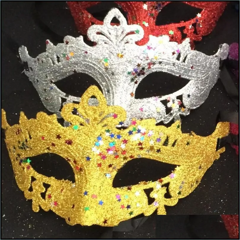 multi colors masks masquerade mardi gras props for women twinkle star glitter sequins half face mask 0 65dl ff