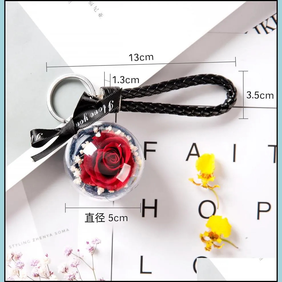 party favor eternal flower 1pcs natural dried flowers pendant make a wish christmas thanksgiving valentines day pendant