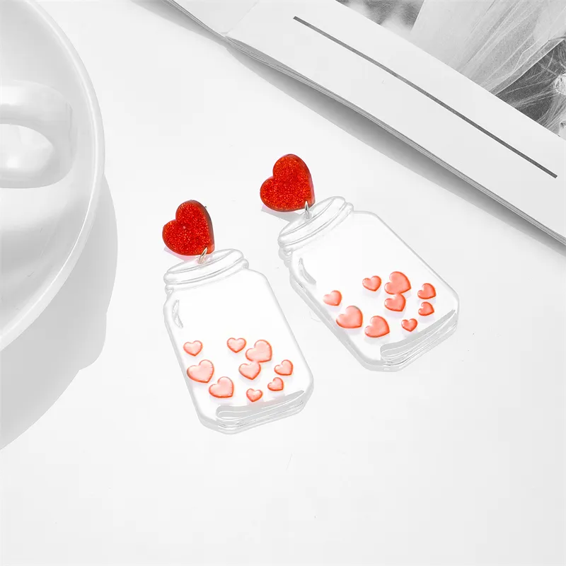 yaologe acrylic exaggerated colorful big drop earrings for women cartoon dog rainbow astronaut ear jewelry party gift серьги dangle earrings