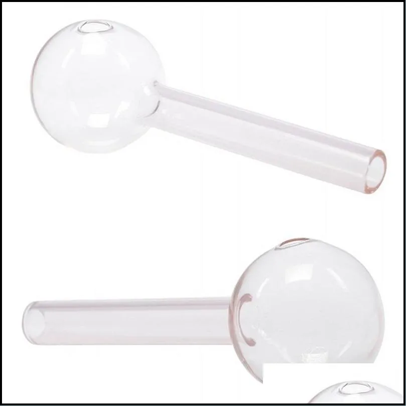 bubble glass oil burner pipe great pyrex curved color mix water pipe transparent tube handpipe bongs smoking utensils hot selling 3 5mt