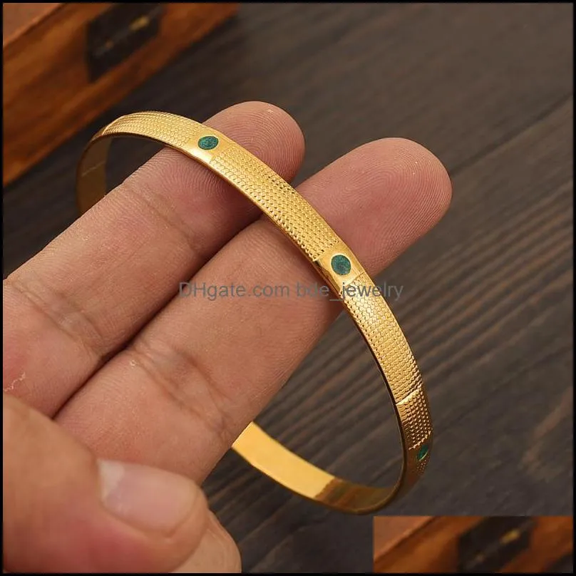 bangle 68mmdubai india gold bangles colourful women men african european ethiopia girls kids jewelry bride party giftbangle