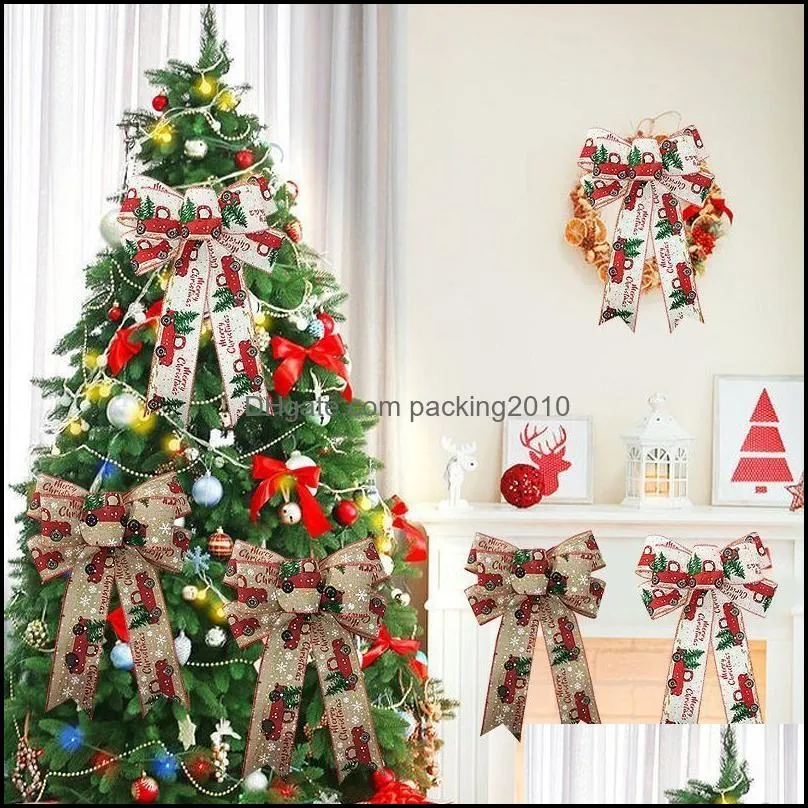 large christmas wreath bowsred black snowflake burlap tree topper bows for christmas front door decorations indoor outdoor