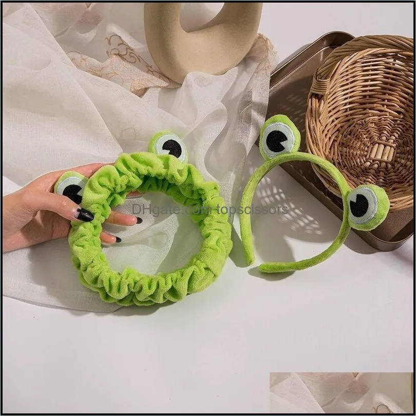 funny frog makeup headband widebrimmed elastic hairbands cute girls hair bands women hair accessories hairband