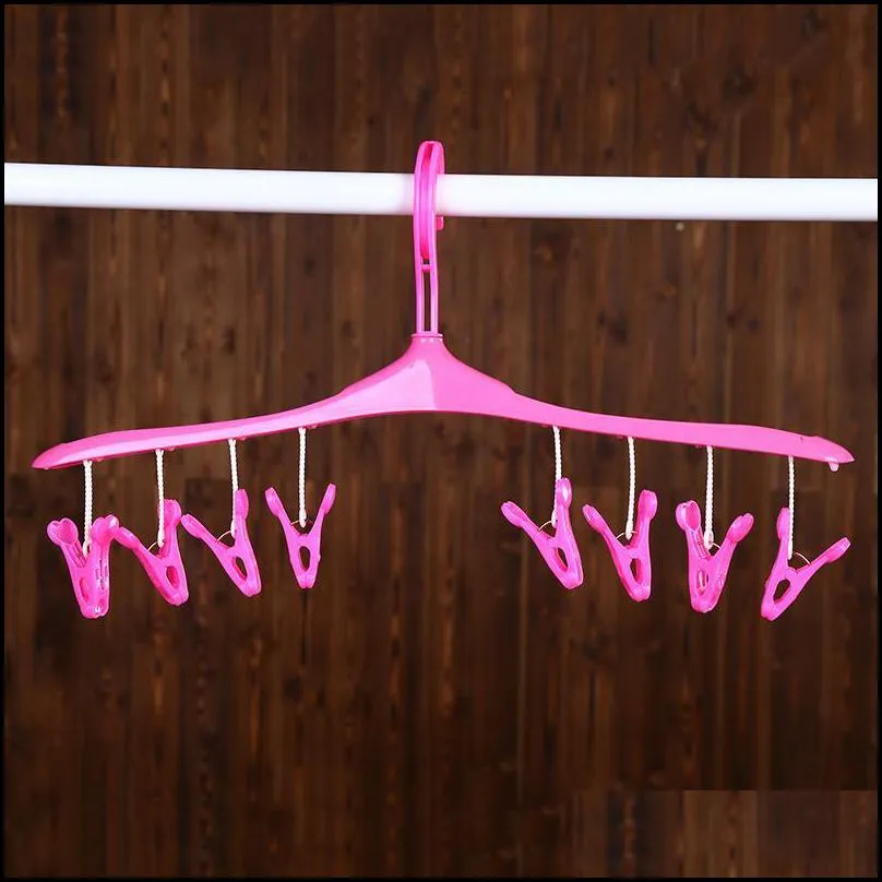 plastic clothes rack removable 360 degree hook design hangers wet and dry windproof coat hanger 2 1ld bb