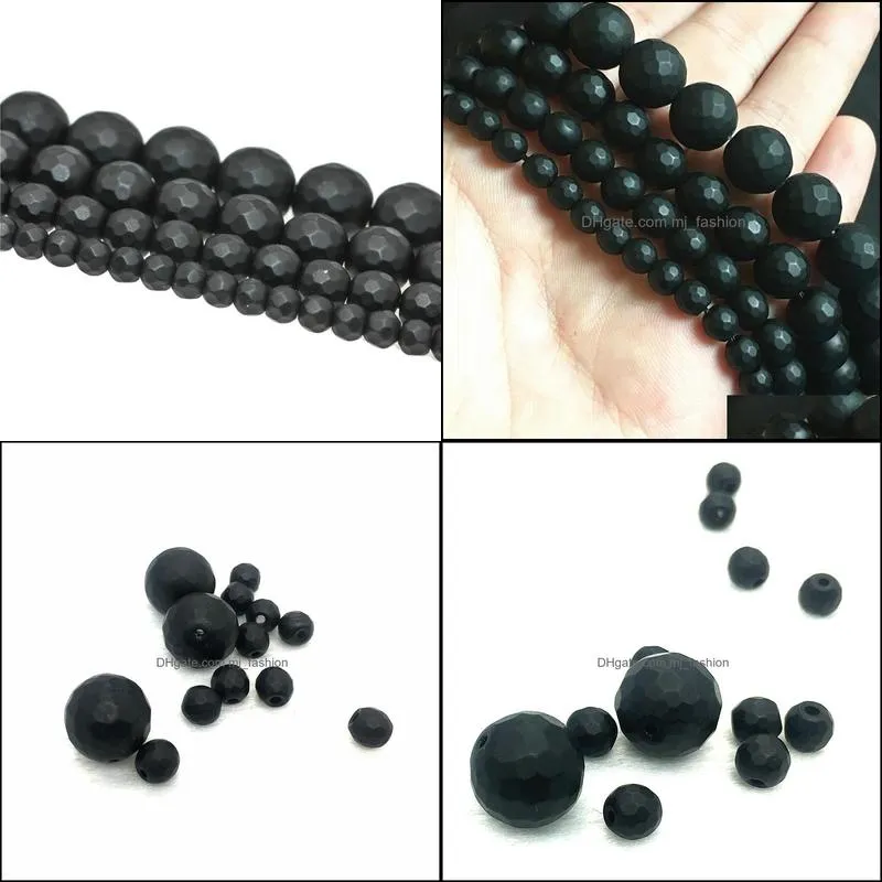 8mm matte natural bead carnelian agat beads black onyx faceted natural stone beads round diy loose beads bracele for jewelry making