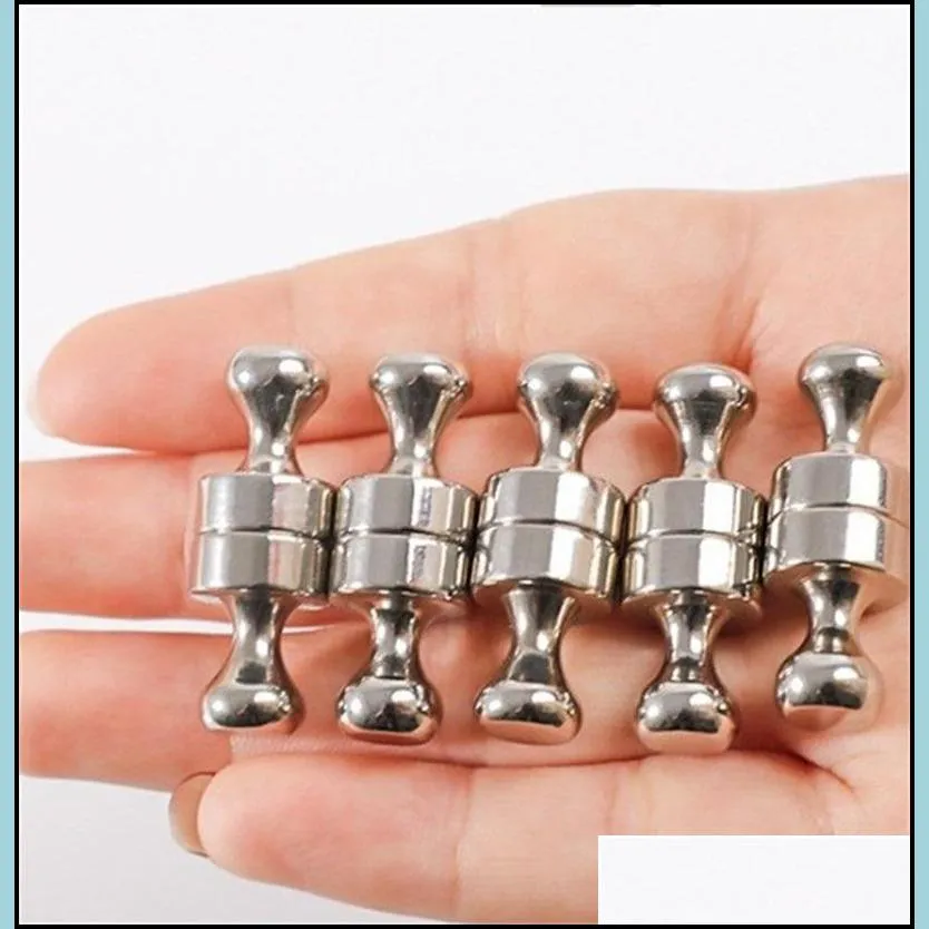 12pcs super strong neodymium magnet magnetic pushpins sucker thumbtack durable steel magnet push pin for refrigerator whiteboard 20220422