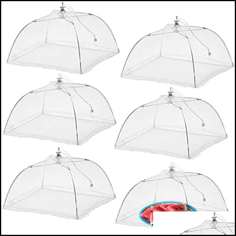 foods covers mesh foldable kitchen anti fly mosquito tent dome net umbrella picnic protect dish cover kitchen accessories 415 d3