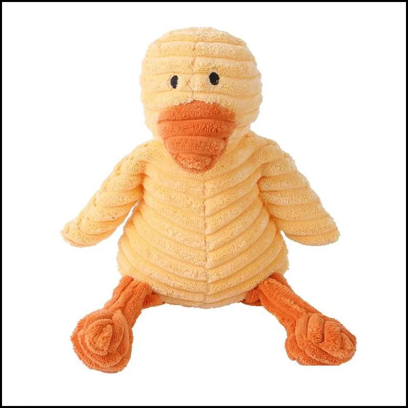 corduroy doll for small large animal plush dog squeaky puppy chew toys bite resistant pet toy for dogs squeaker 20220430 d3