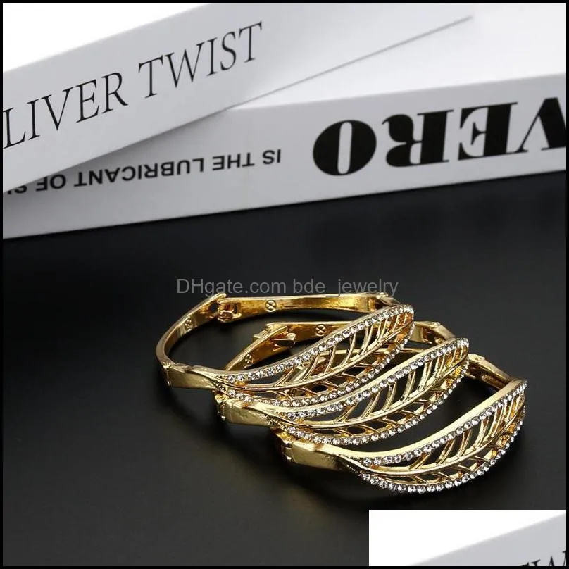 bangle sunspicems algeria morocco golden leaf style for women thin arabic bride wedding jewelry kids family giftbanglebangle