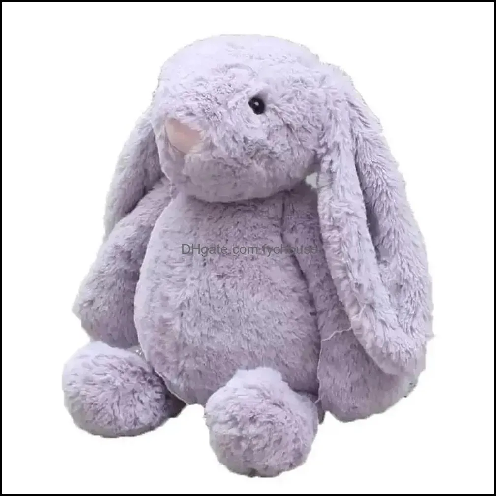 dhs easter bunny 12inch 30cm plush filled toy creative doll soft long ear rabbit animal kids baby valentines day birthday gift fy748