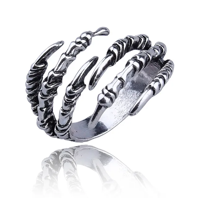 vintage animals dragon claw snake ring men women punk hip hop opening adjustable fashion personality gothic rings jewelry gift