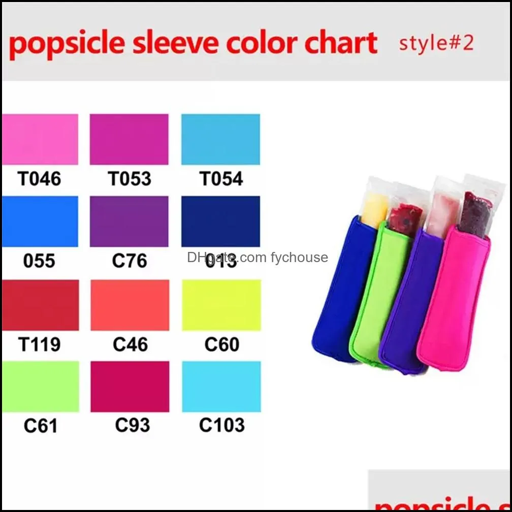 dhs 100000pcs drinkware handle popsicle sleeve ice sticks cover household sundries children anticold bag lolly zer holder