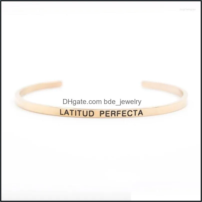bangle 3 2mm rose gold inspirational bracelet lettering you only live once engraved mantra cuff gift for mom daughter