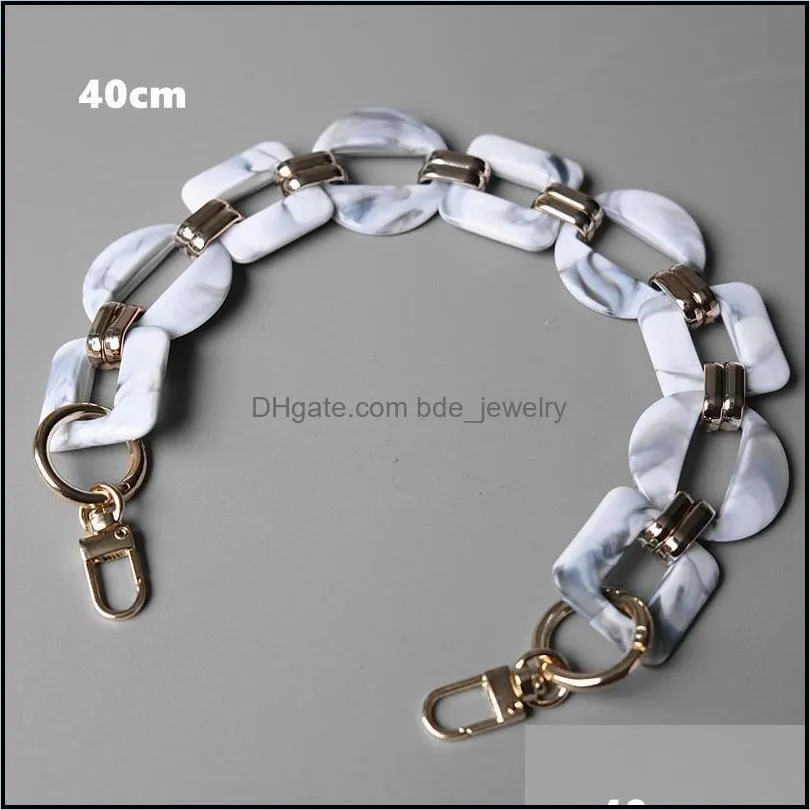 acrylic chains bag strap handbag plastic fashion color women accessories shoulder