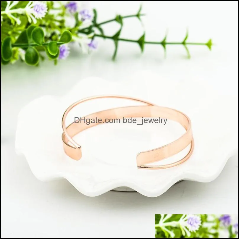 bangle double layer bracelet bangles silver plated bracelets korean fashion glossy for women jewelry cf1bangle