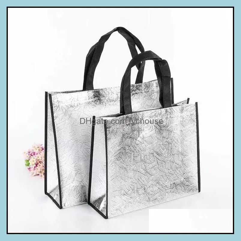 new women shopping bag gift wrap large capacity canvas travel storage bags laser glitter female handbag grocery canvas tote wholesale