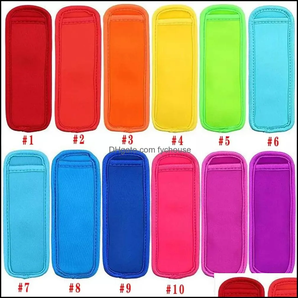 dhs 100000pcs drinkware handle popsicle sleeve ice sticks cover household sundries children anticold bag lolly zer holder