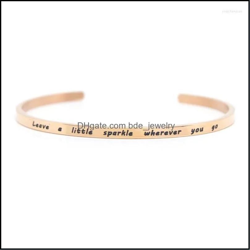 bangle 3 2mm rose gold inspirational bracelet lettering you only live once engraved mantra cuff gift for mom daughter