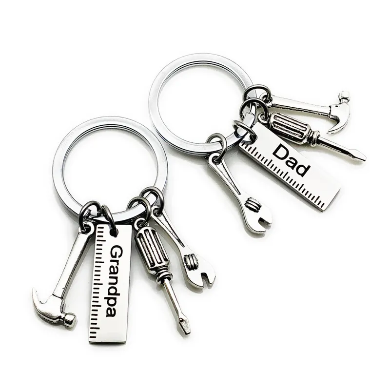 fashion keyring drive safe name stainless steel keychain couples key rings women men friend family key chain pendant jewelry key chains