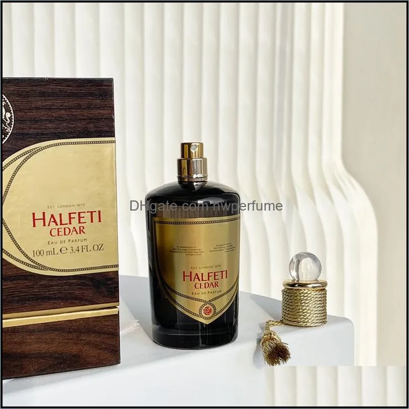 perfume for neutral fragrance spray 100ml halfeti cedar woody spicy notes eau de parfum long lasting smell for any skin top edition