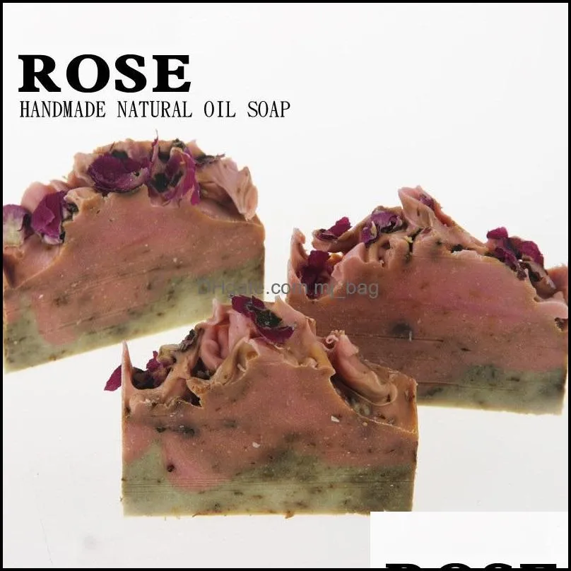 handmade goat milk soap irregular shaped soap bath skin face cleansing soap rose lavender aloe bath soaps