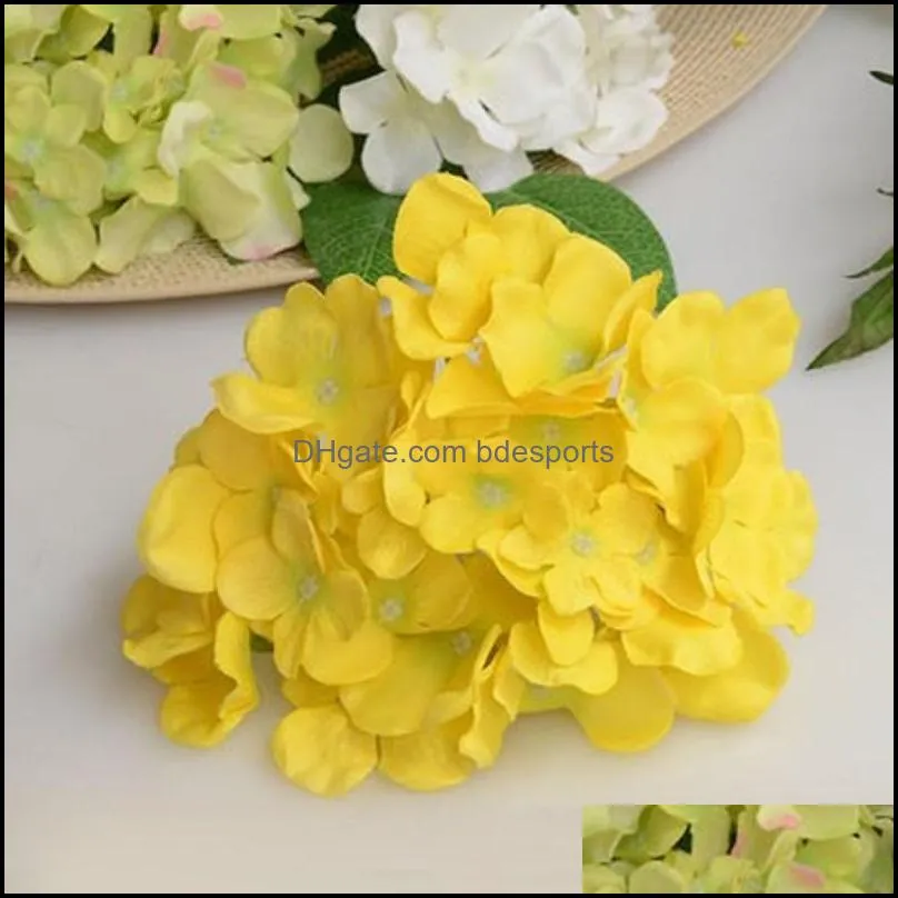 diy hydrangea head 30pcs/lot hydrangea head wedding centerpieces wall decoration hydrangea head party home decor