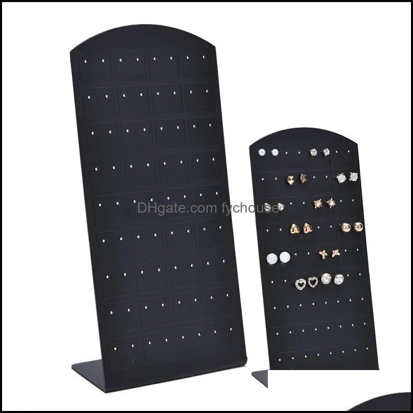 hooks rails 72 holes earrings ear studs jewelry show plastic display rack metal stand storage holder