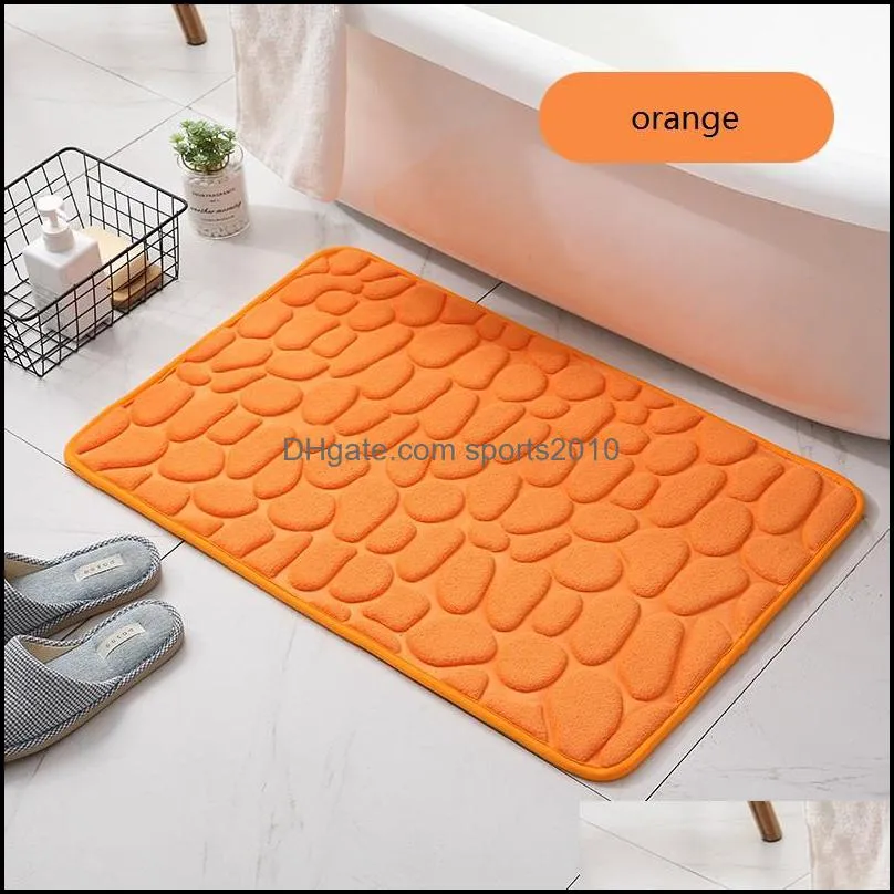 memory foam bathroom rug 50x80cm thick super water absorption machine washable soft comfortable floor bath mat