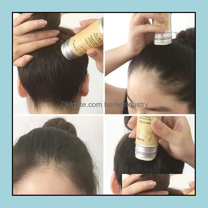 hair edge control gel wax stick slay thin baby hair perfect hair line styling smooth frizziy hairs non greasy 75g 6pcs