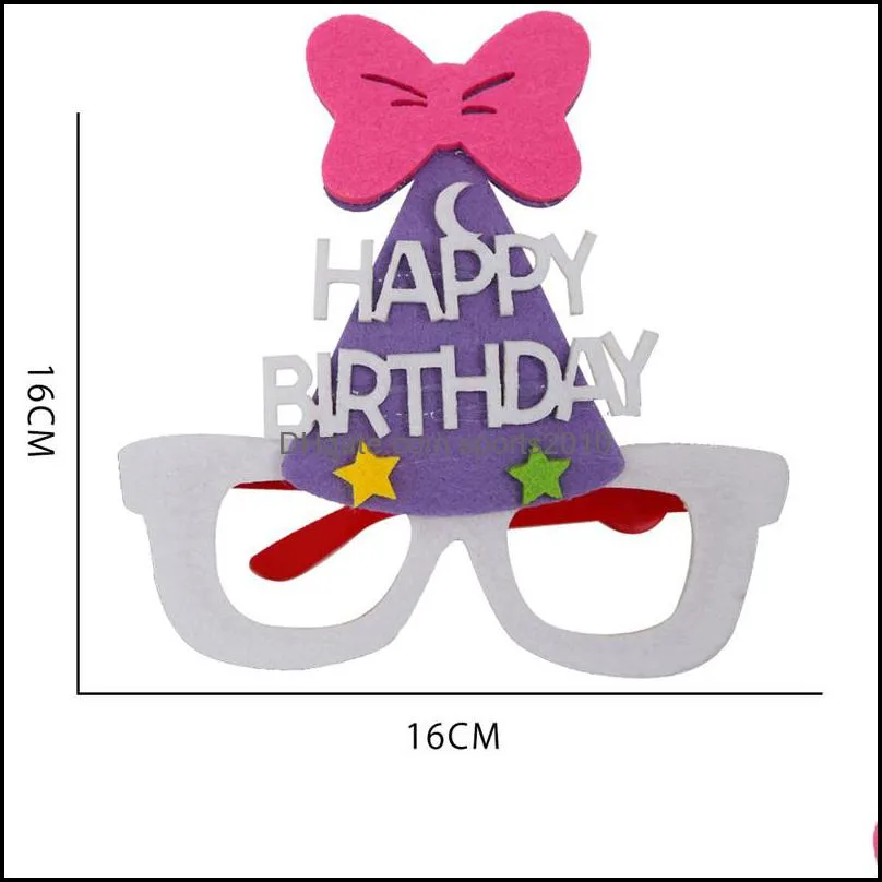 cartoon birthday party eyewear photo props 12 styles funny cute glasses photos booth supplies
